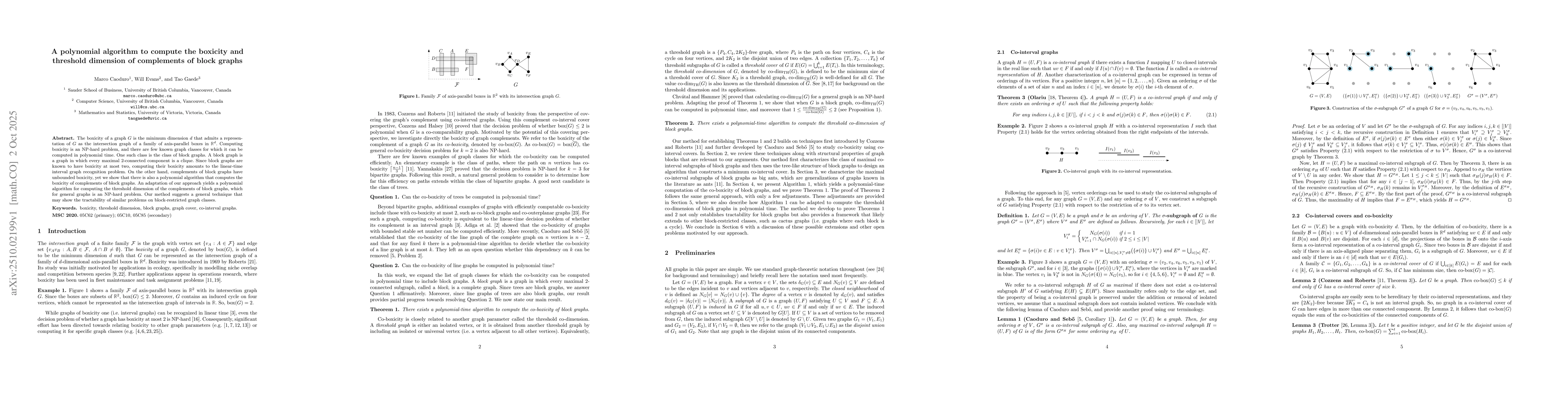 Thumbnail for A polynomial algorithm to compute the boxicity and threshold dimension
  of complements of block graphs