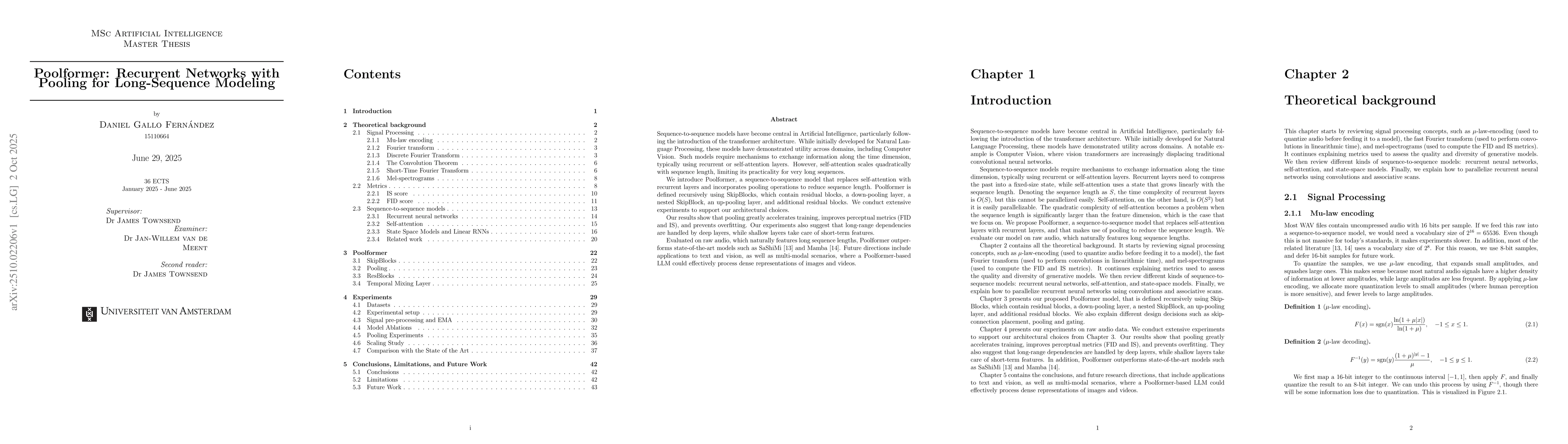 Thumbnail for Poolformer: Recurrent Networks with Pooling for Long-Sequence Modeling