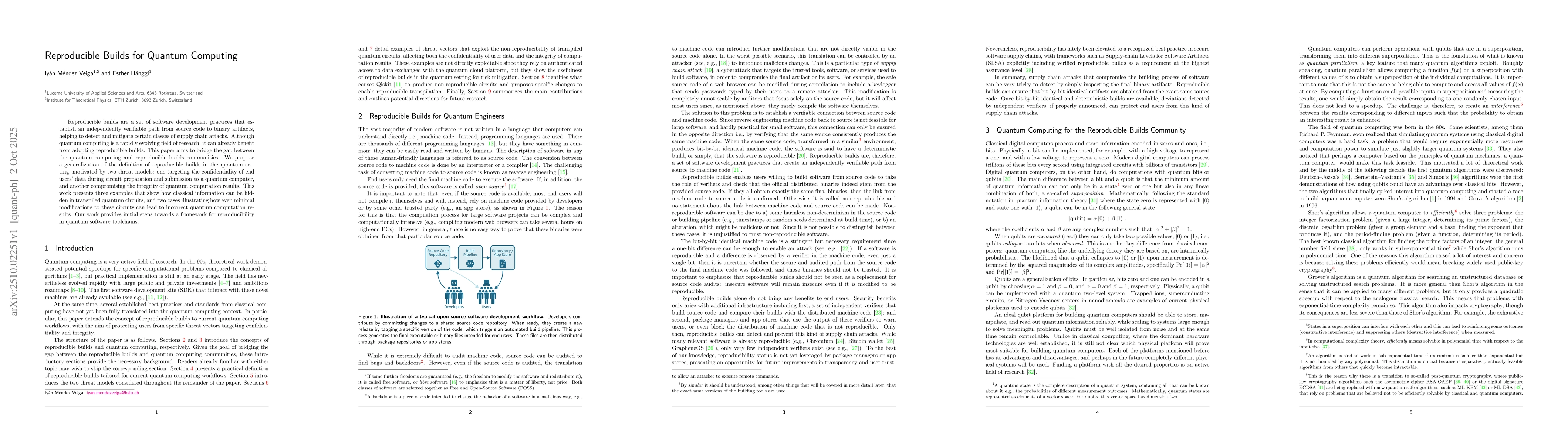 Thumbnail for Reproducible Builds for Quantum Computing
