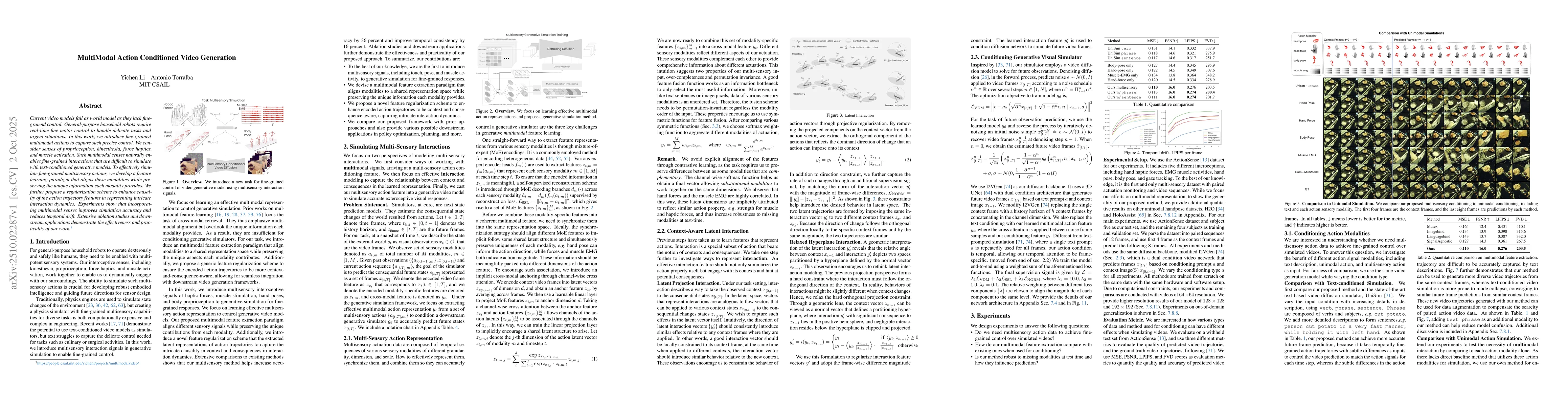 Thumbnail for MultiModal Action Conditioned Video Generation