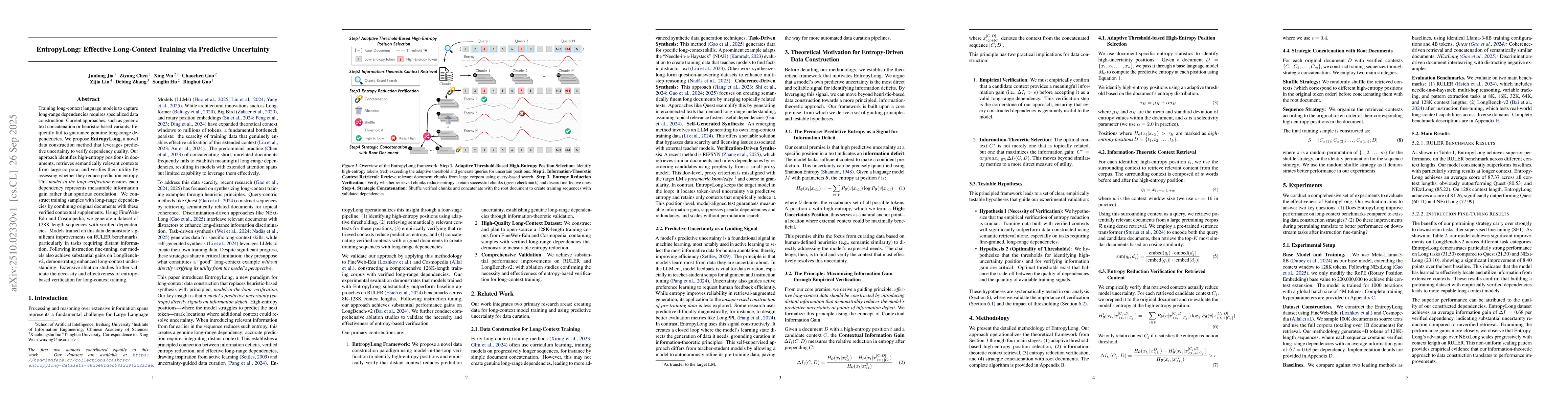 Thumbnail for EntropyLong: Effective Long-Context Training via Predictive Uncertainty