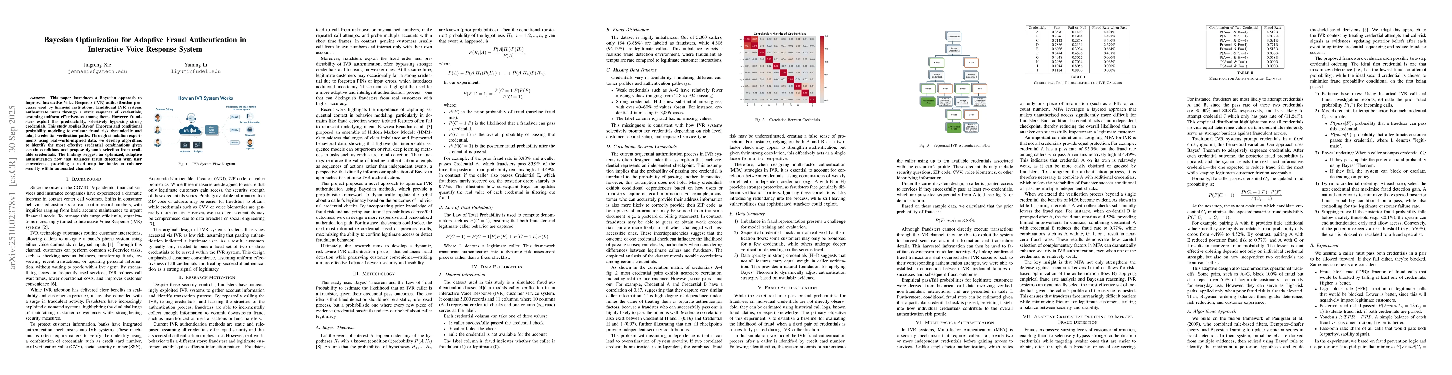 Thumbnail for Apply Bayes Theorem to Optimize IVR Authentication Process