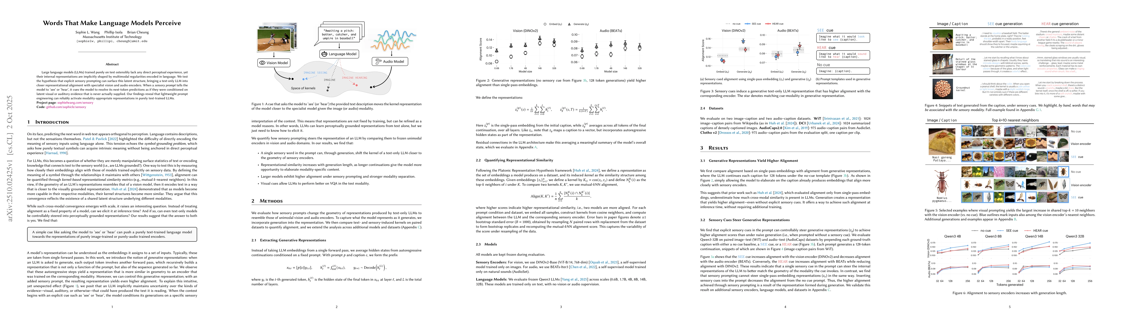 Thumbnail for Words That Make Language Models Perceive