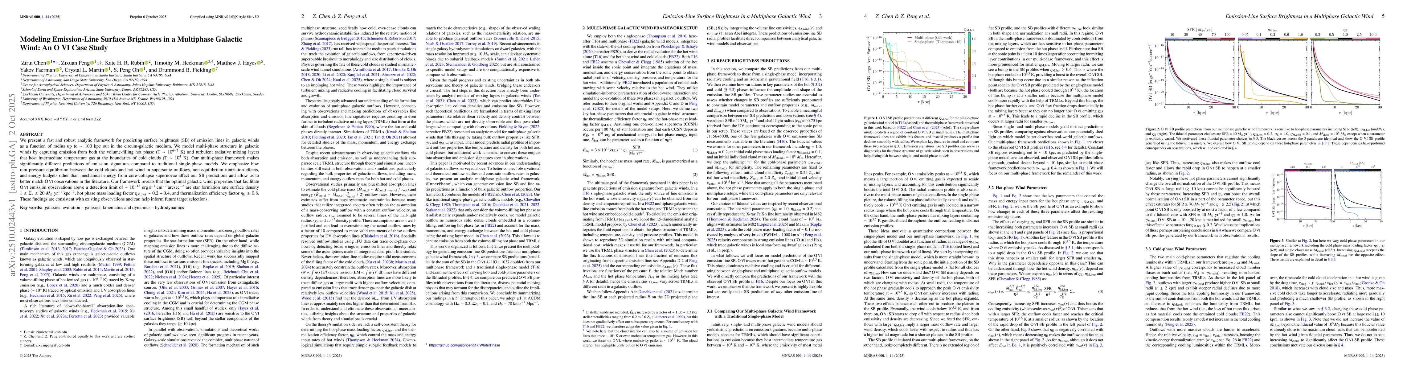 Thumbnail for Modeling Emission-Line Surface Brightness in a Multiphase Galactic Wind:
  An O VI Case Study
