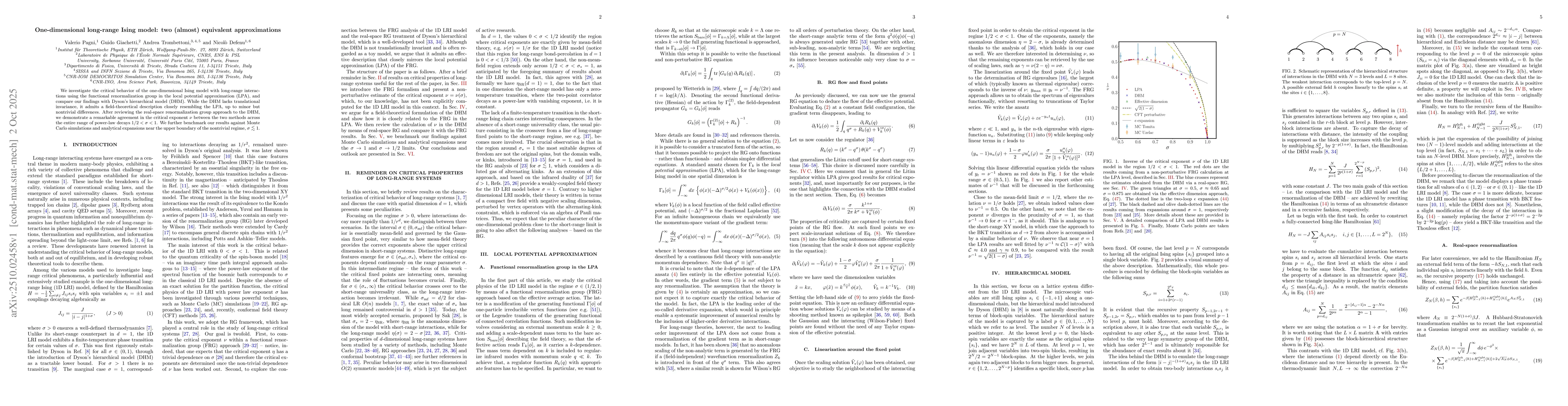 Thumbnail for One-dimensional long-range Ising model: two (almost) equivalent
  approximations