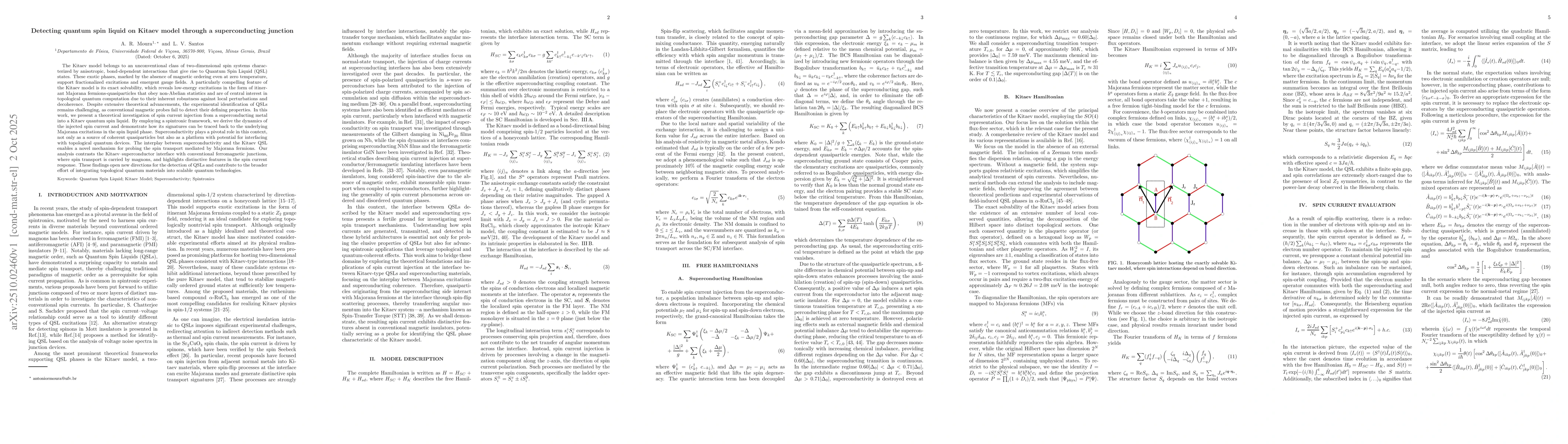 Thumbnail for Detecting quantum spin liquid on Kitaev model through a superconducting
  junction