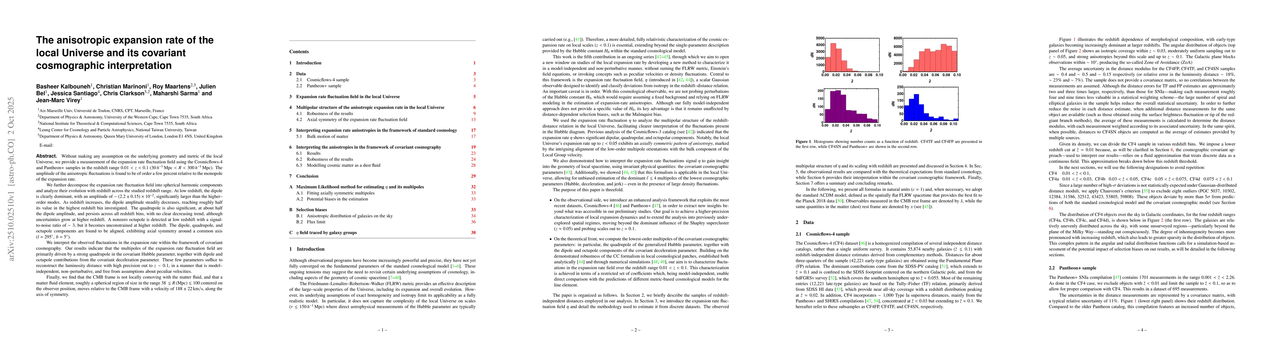 Thumbnail for The anisotropic expansion rate of the local Universe and its covariant
  cosmographic interpretation