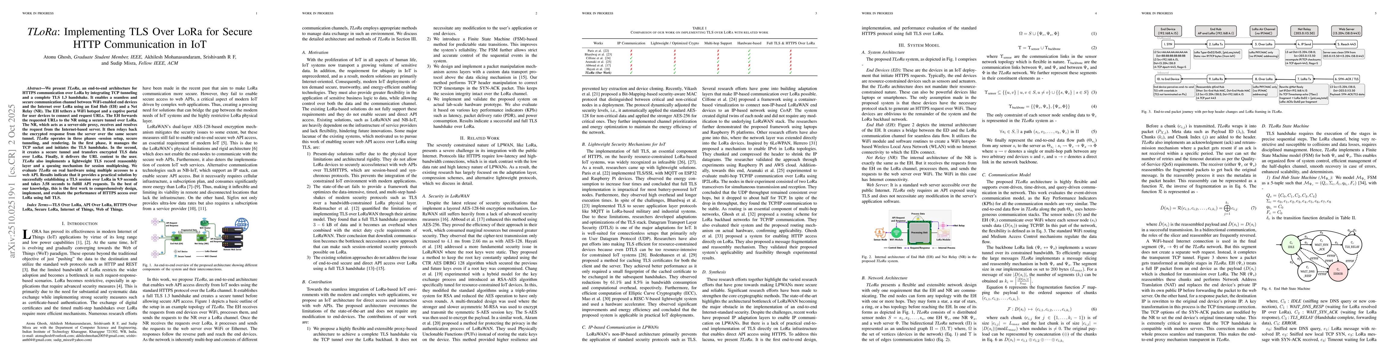 Thumbnail for TLoRa: Implementing TLS Over LoRa for Secure HTTP Communication in IoT