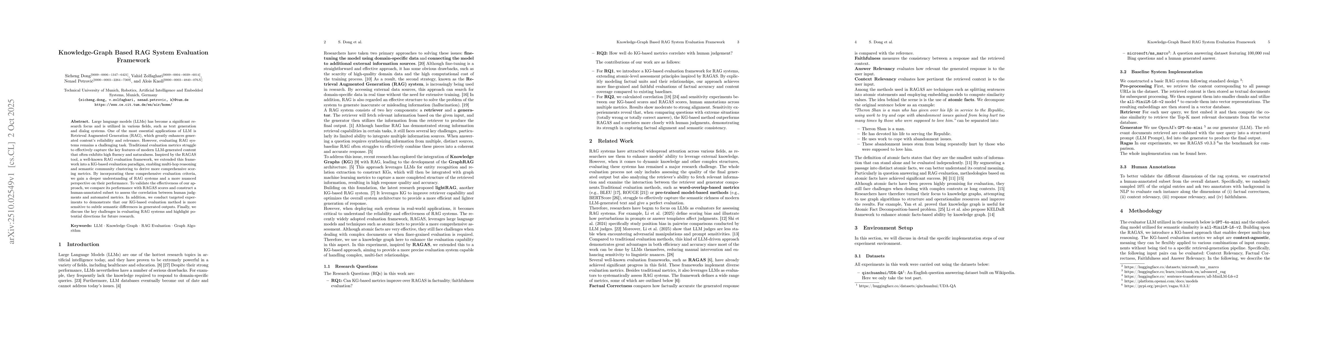 Thumbnail for Knowledge-Graph Based RAG System Evaluation Framework