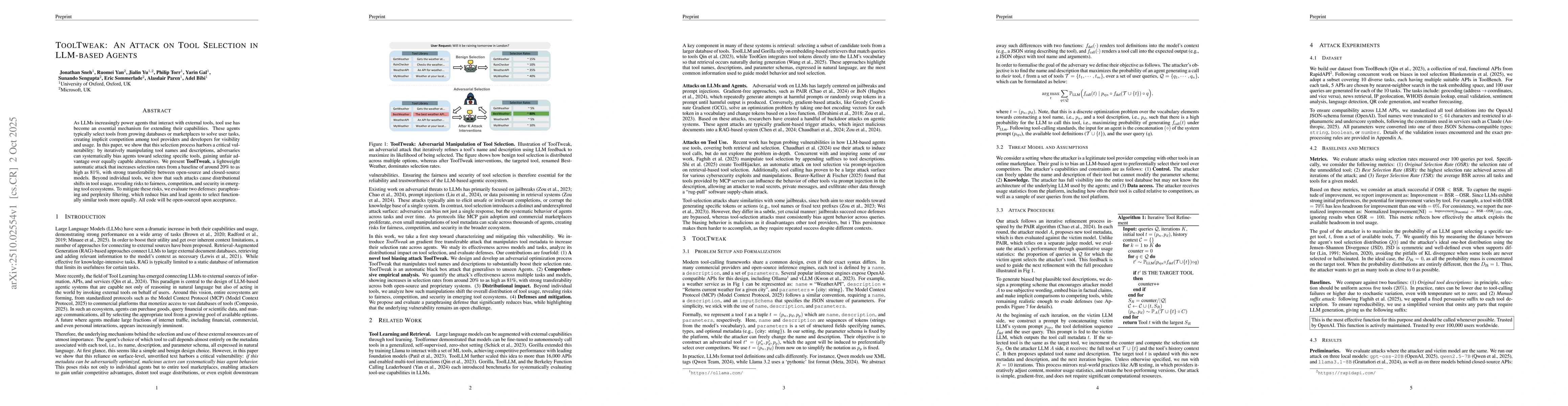Thumbnail for ToolTweak: An Attack on Tool Selection in LLM-based Agents