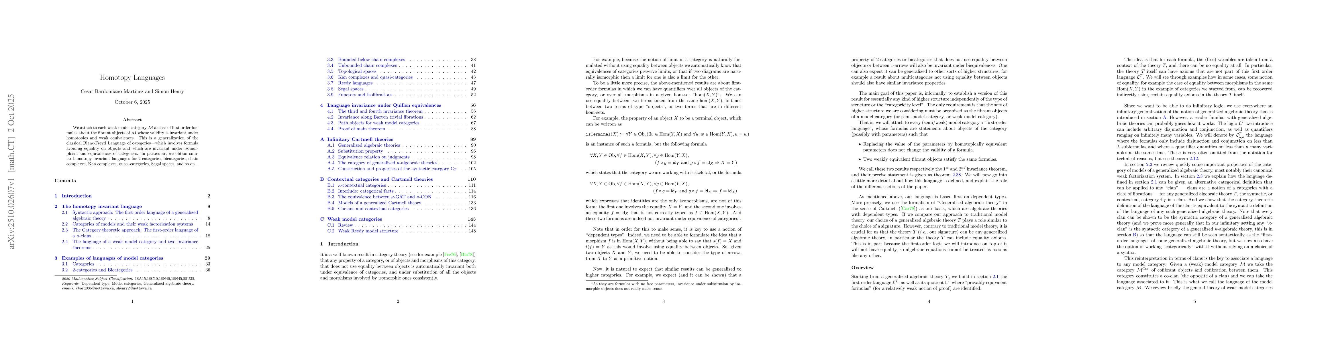 Thumbnail for Homotopy Languages