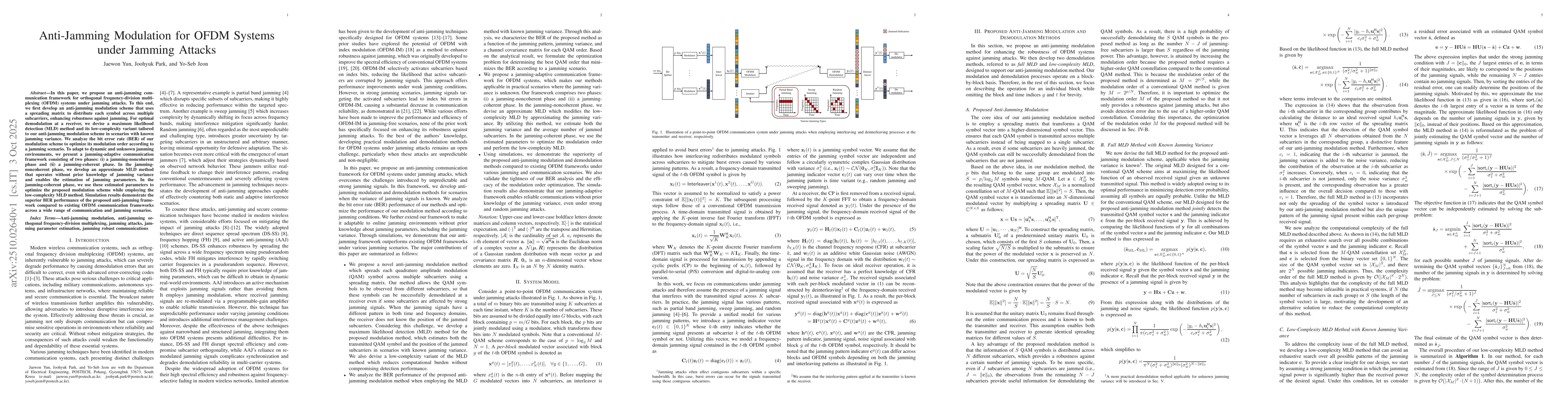 Thumbnail for Anti-Jamming Modulation for OFDM Systems under Jamming Attacks