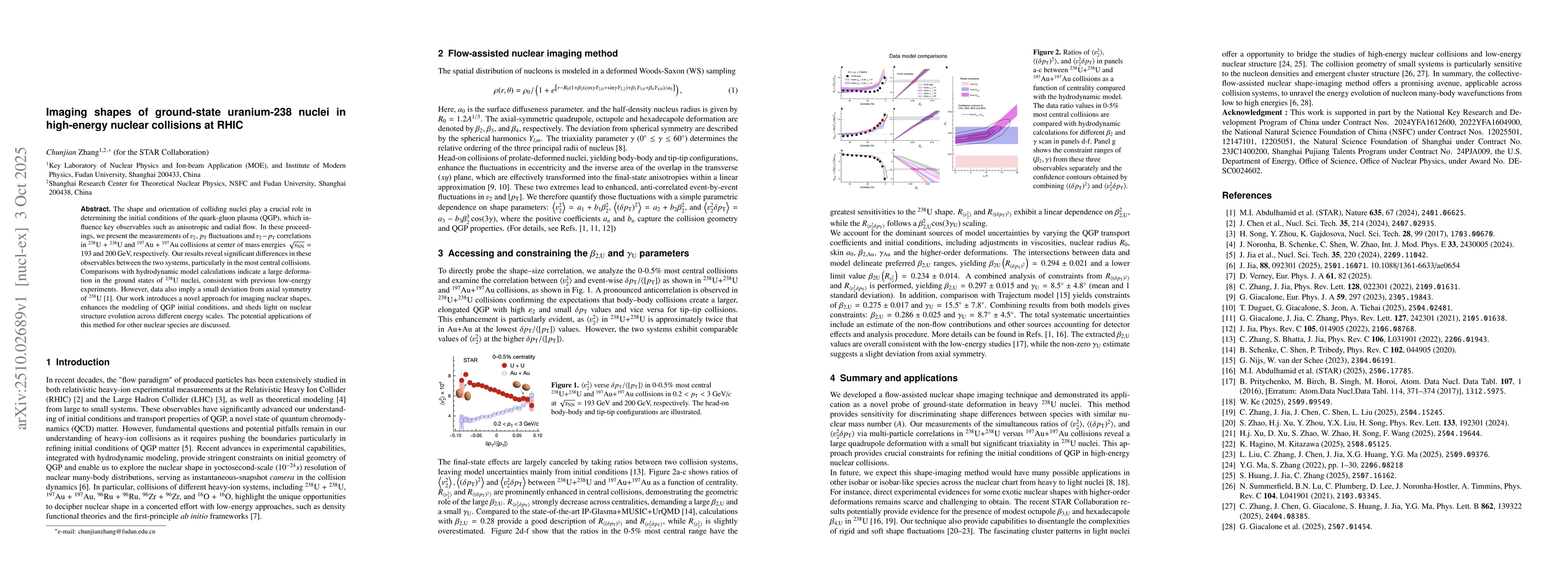 Thumbnail for Imaging shapes of ground-state uranium-238 nuclei in high-energy nuclear
  collisions at RHIC