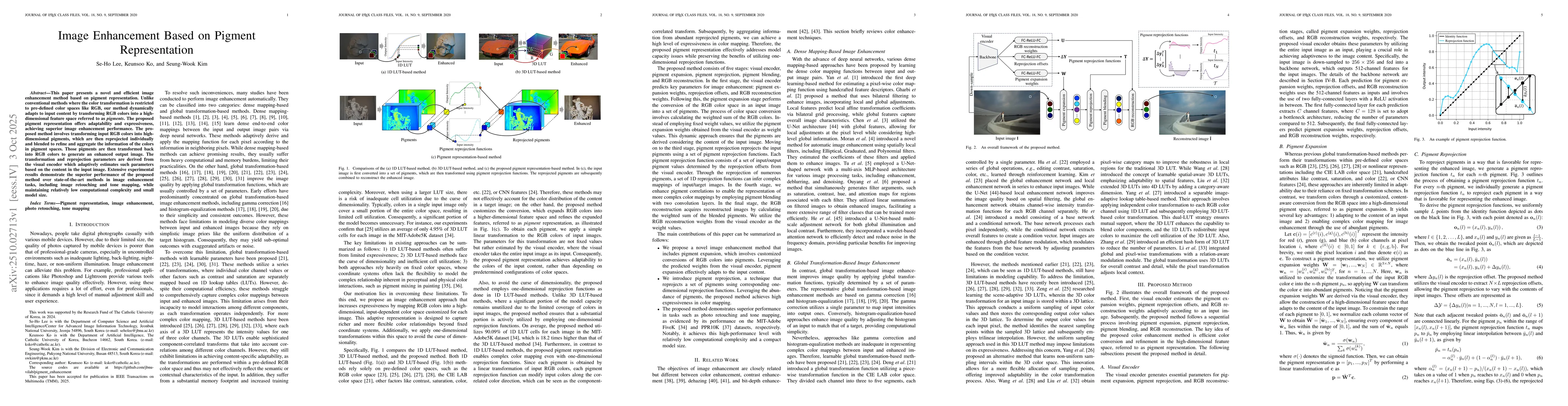 Thumbnail for Image Enhancement Based on Pigment Representation