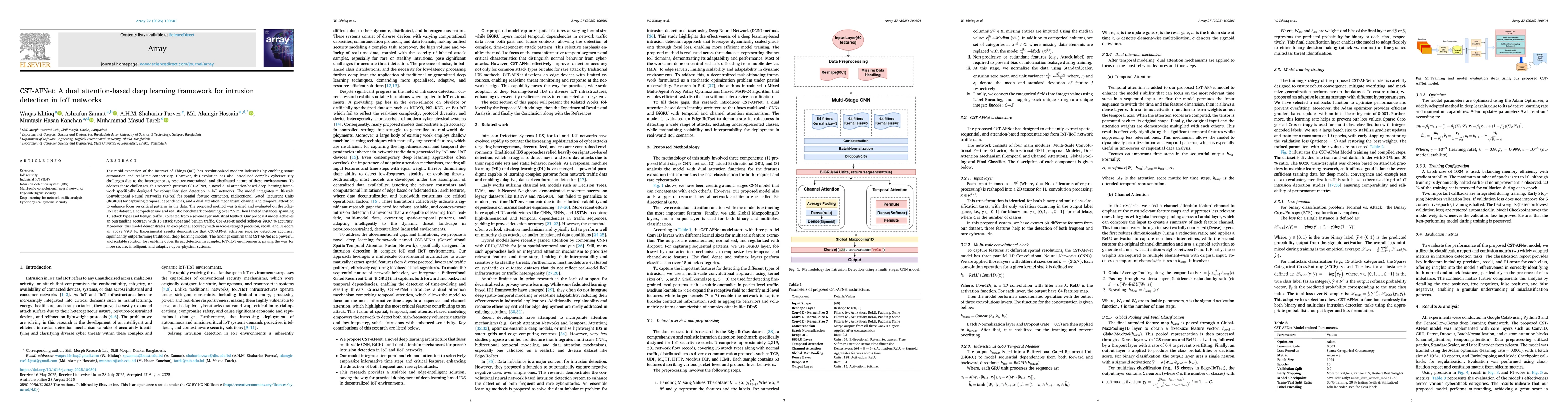 Thumbnail for CST-AFNet: A dual attention-based deep learning framework for intrusion
  detection in IoT networks