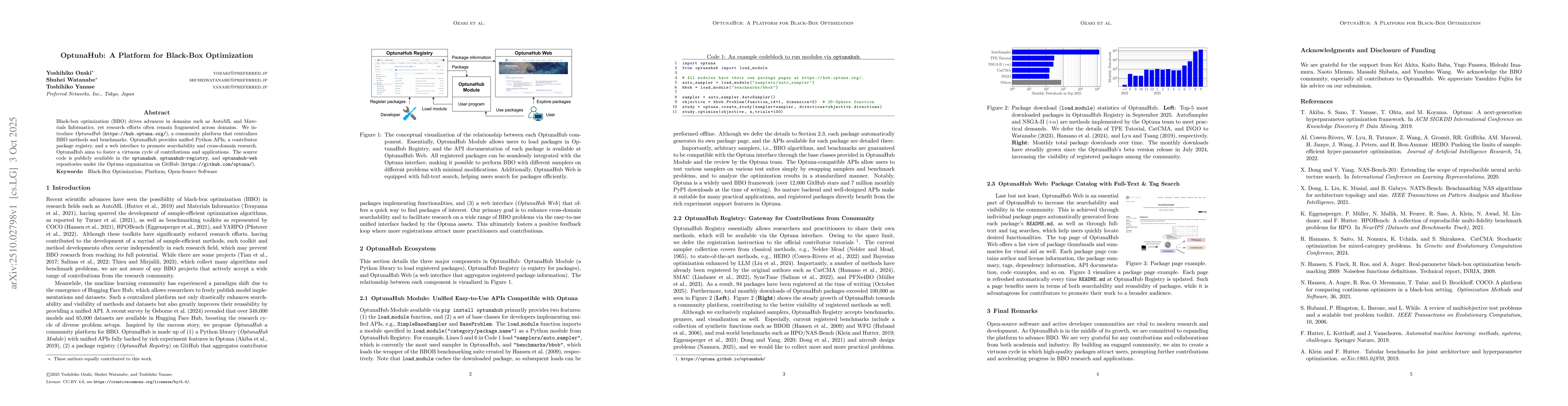 Thumbnail for OptunaHub: A Platform for Black-Box Optimization