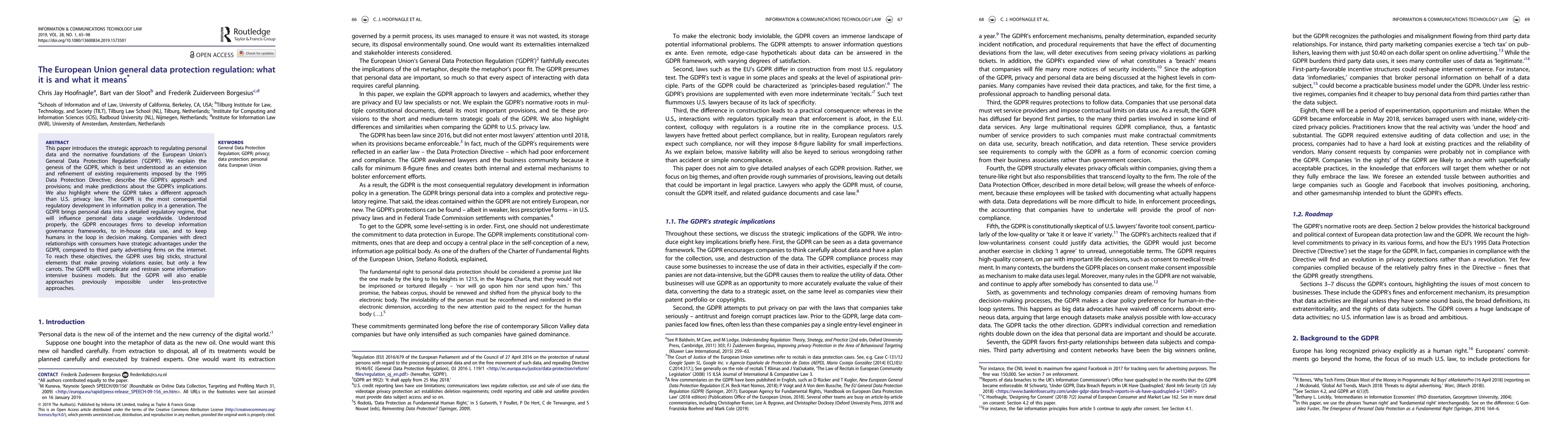 Thumbnail for The European Union general data protection regulation: what it is and
  what it means