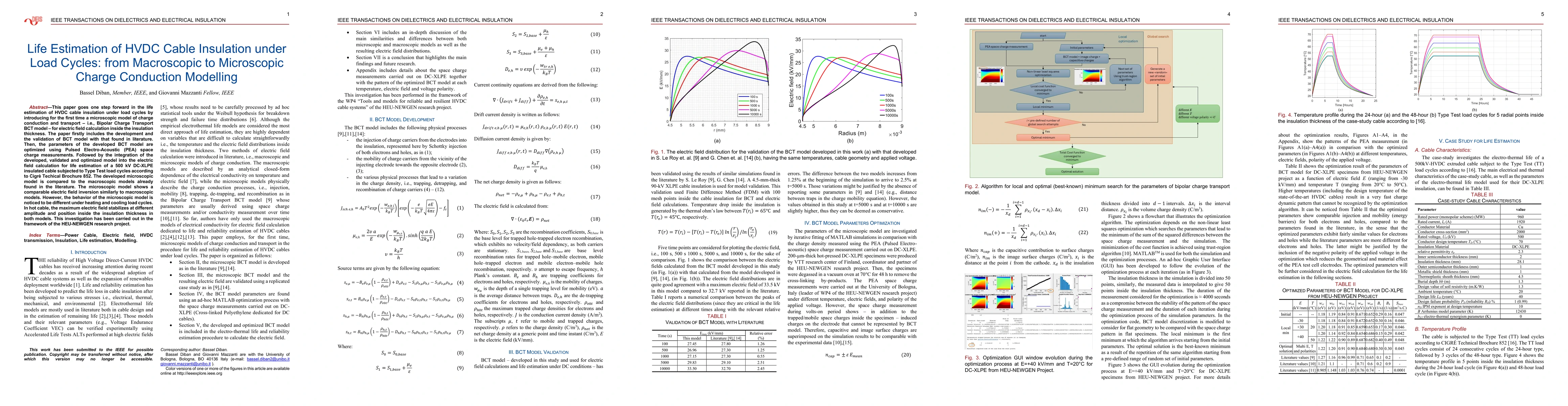 Thumbnail for Life Estimation of HVDC Cable Insulation under Load Cycles: from
  Macroscopic to Microscopic Charge Conduction Modelling