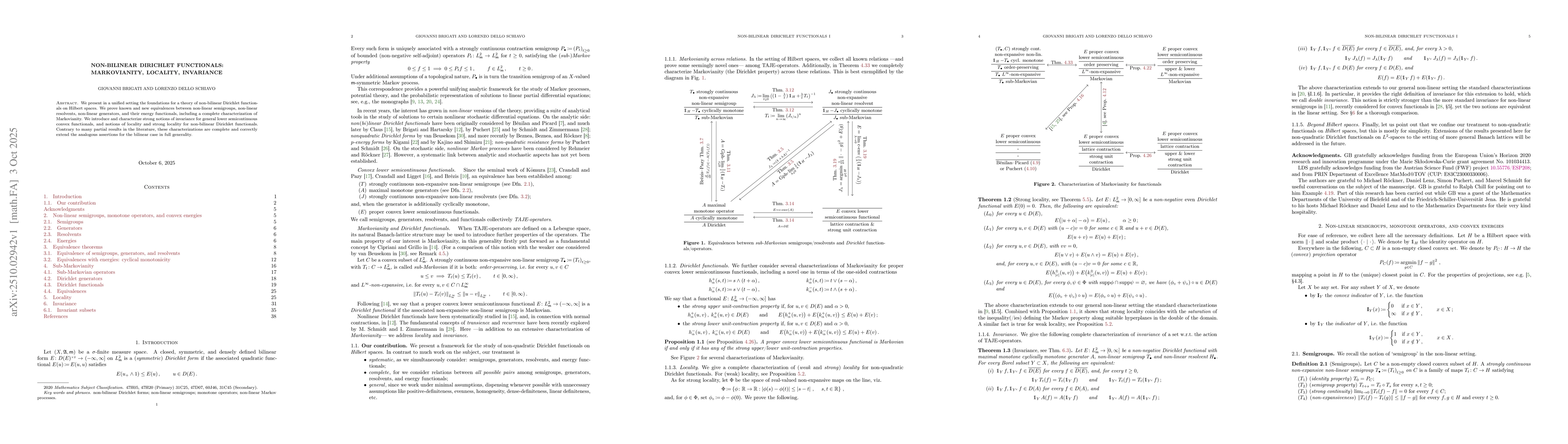 Thumbnail for Non-bilinear Dirichlet Functionals: Markovianity, locality, invariance