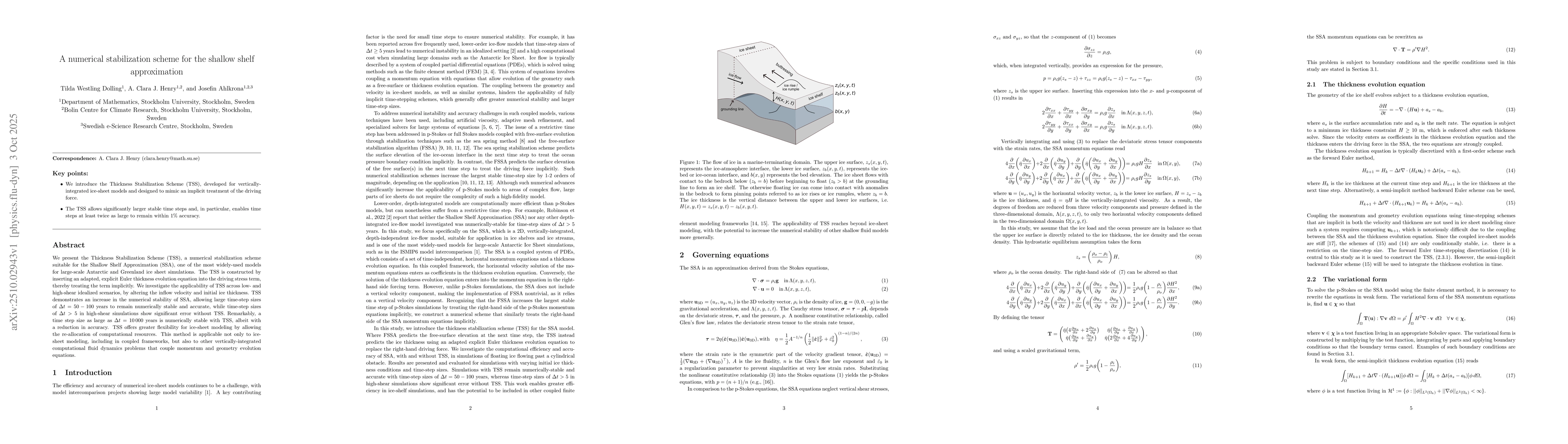 Thumbnail for A numerical stabilization scheme for the shallow shelf approximation