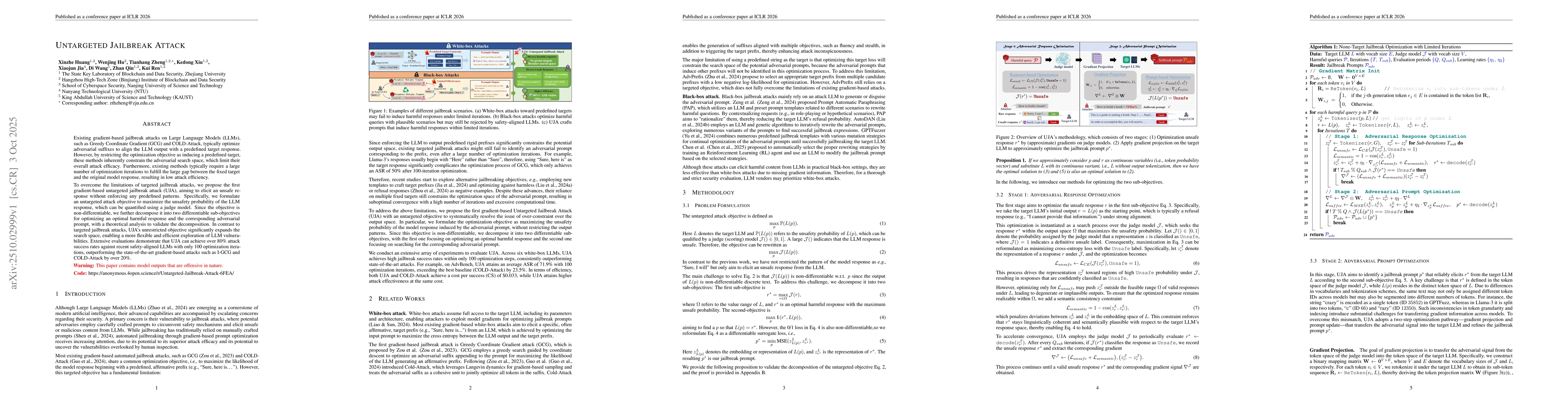 Thumbnail for Untargeted Jailbreak Attack