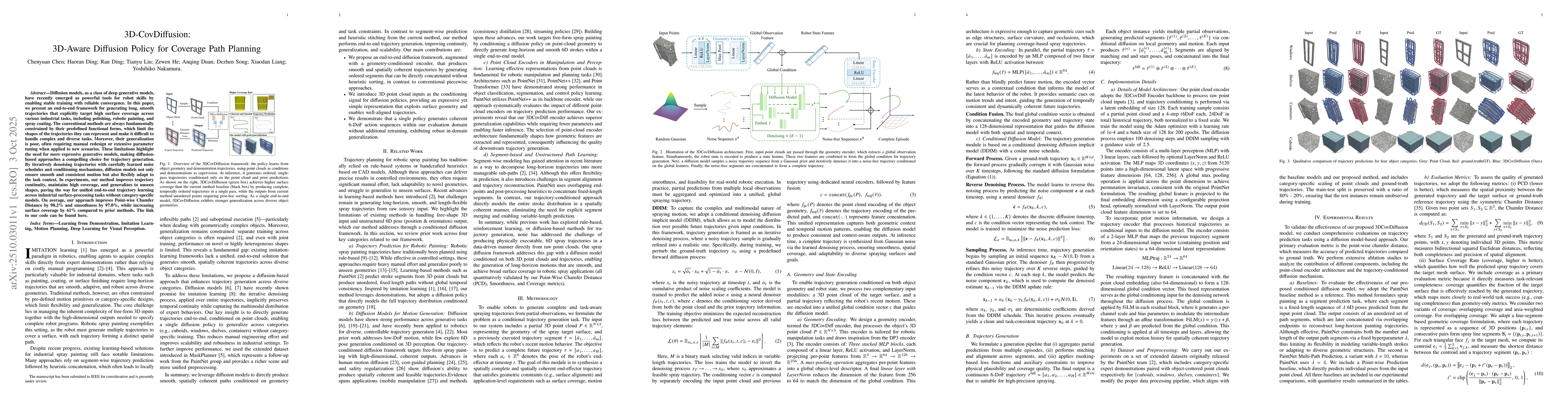 Thumbnail for 3D-CovDiffusion: 3D-Aware Diffusion Policy for Coverage Path Planning