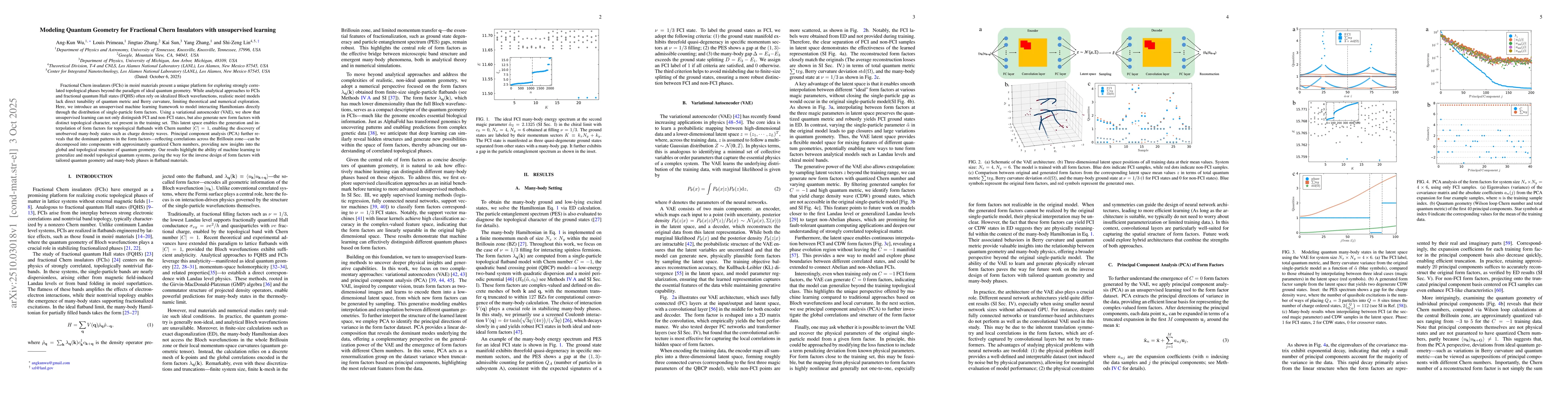 Thumbnail for Modeling Quantum Geometry for Fractional Chern Insulators with
  unsupervised learning