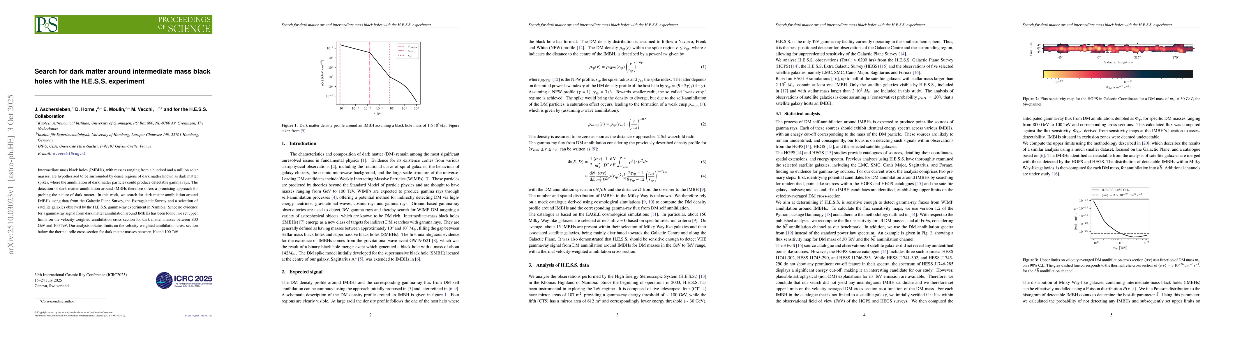 Thumbnail for Search for dark matter around intermediate mass black holes with the
  H.E.S.S. experiment