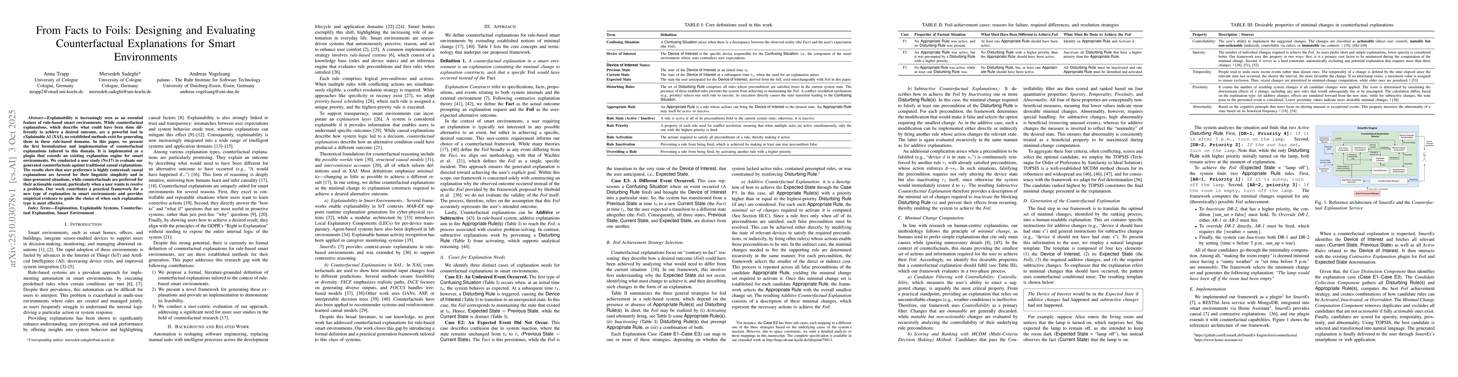 Thumbnail for From Facts to Foils: Designing and Evaluating Counterfactual
  Explanations for Smart Environments