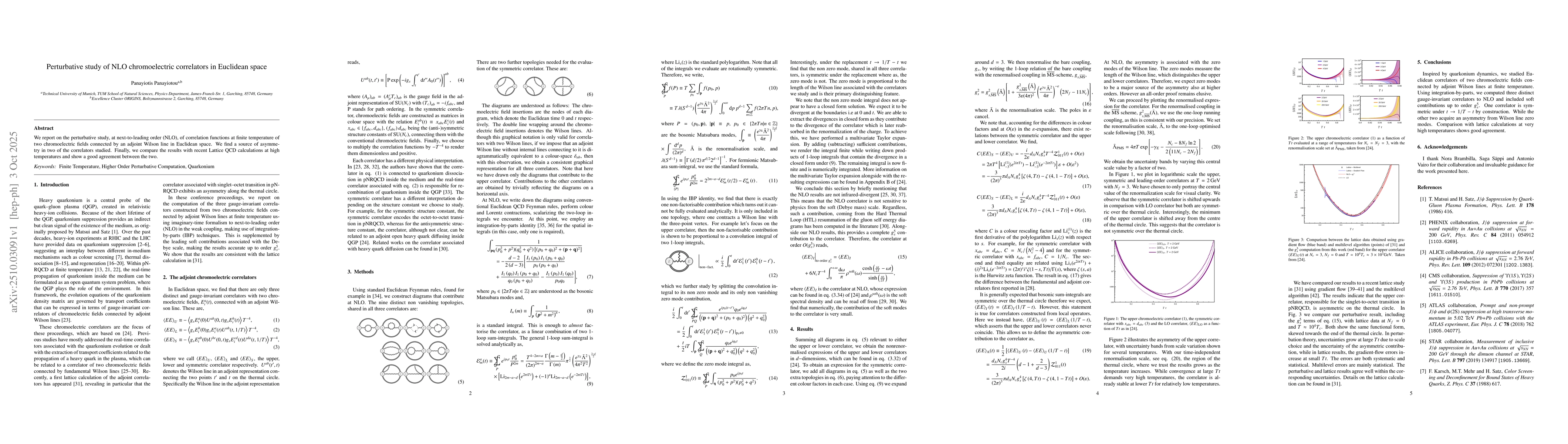 Thumbnail for Perturbative study of NLO chromoelectric correlators in Euclidean space