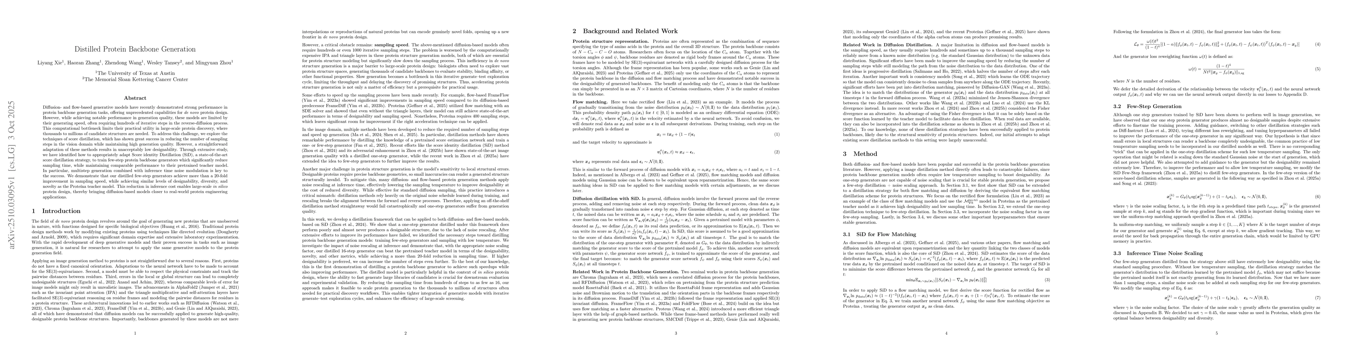 Thumbnail for Distilled Protein Backbone Generation