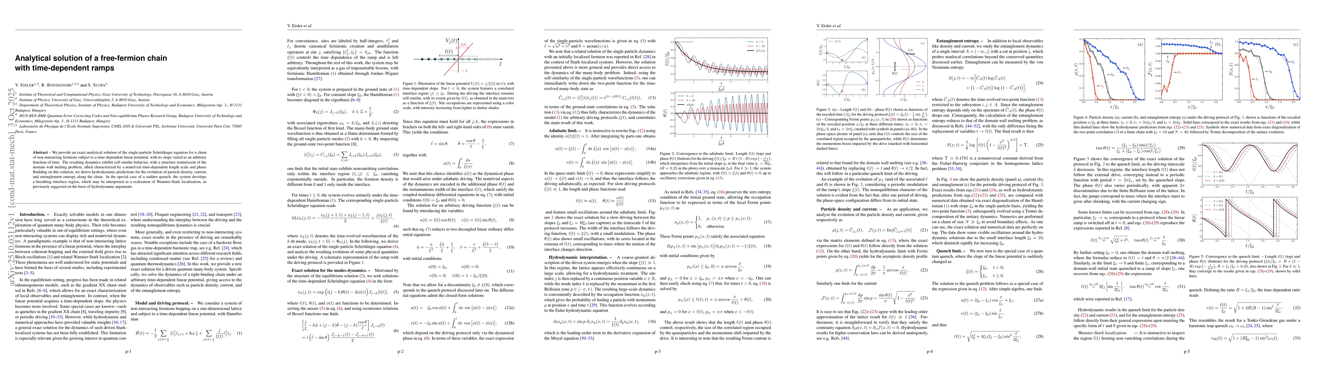 Thumbnail for Analytical solution of a free-fermion chain with time-dependent ramps