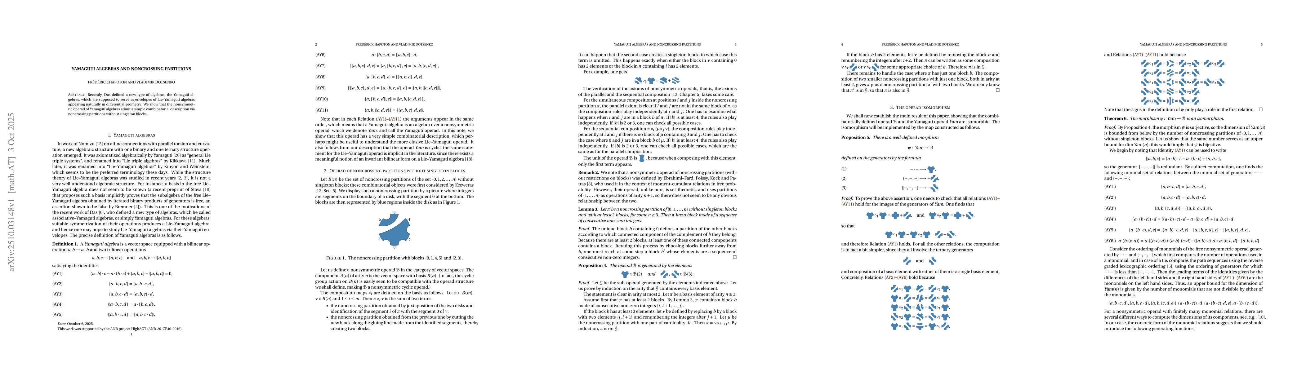 Thumbnail for Yamaguti algebras and noncrossing partitions