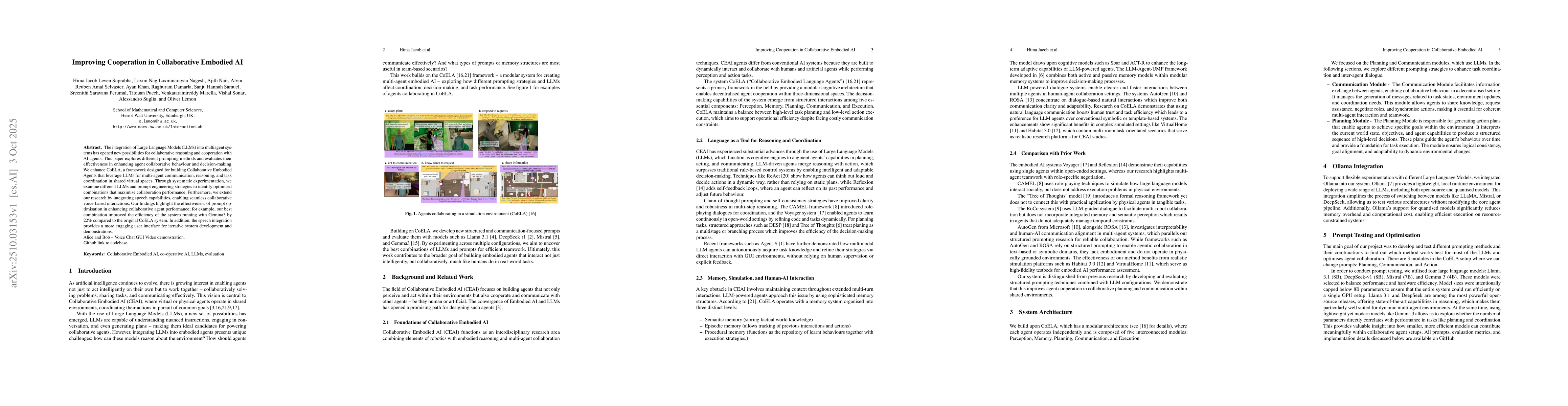 Thumbnail for Improving Cooperation in Collaborative Embodied AI