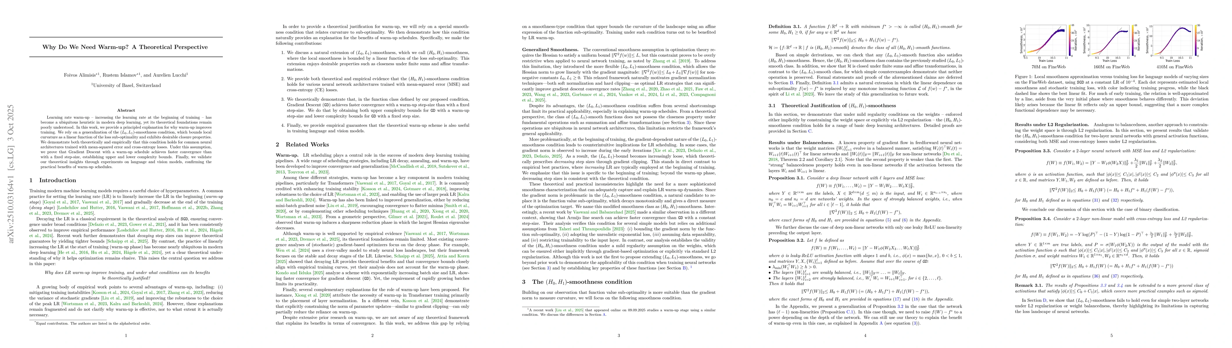 Thumbnail for Why Do We Need Warm-up? A Theoretical Perspective