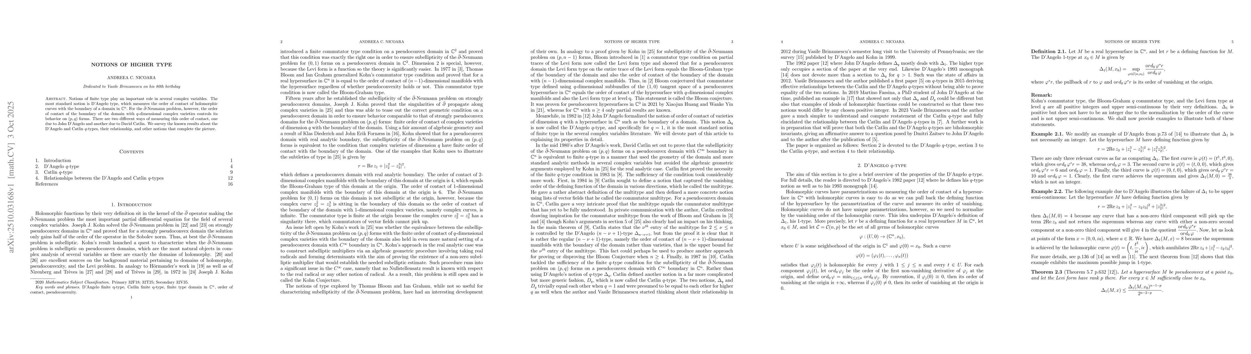 Thumbnail for Notions of Higher Type