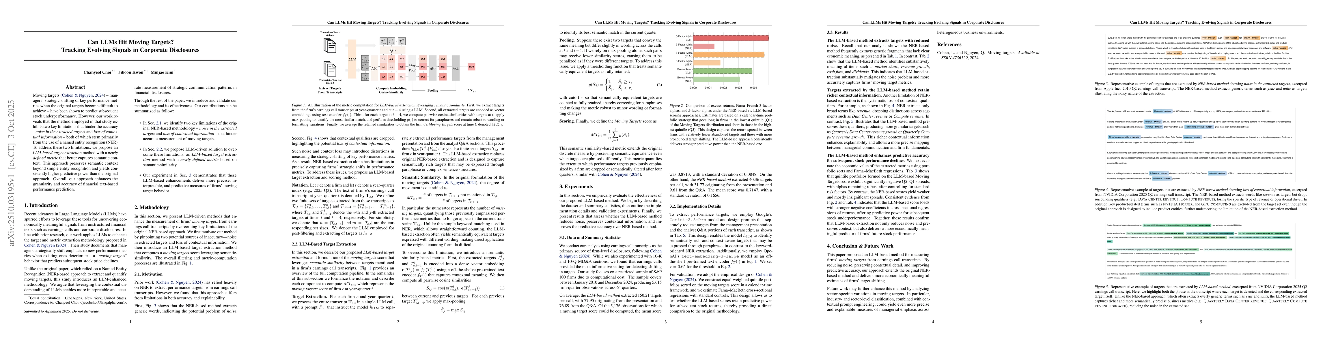 Thumbnail for Can LLMs Hit Moving Targets? Tracking Evolving Signals in Corporate
  Disclosures
