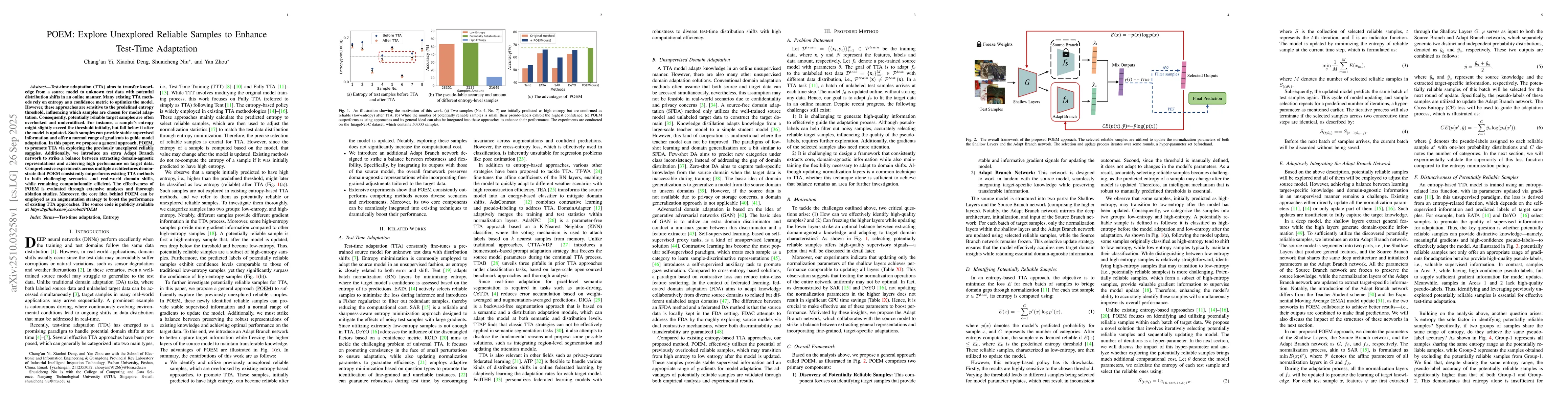 Thumbnail for POEM: Explore Unexplored Reliable Samples to Enhance Test-Time
  Adaptation