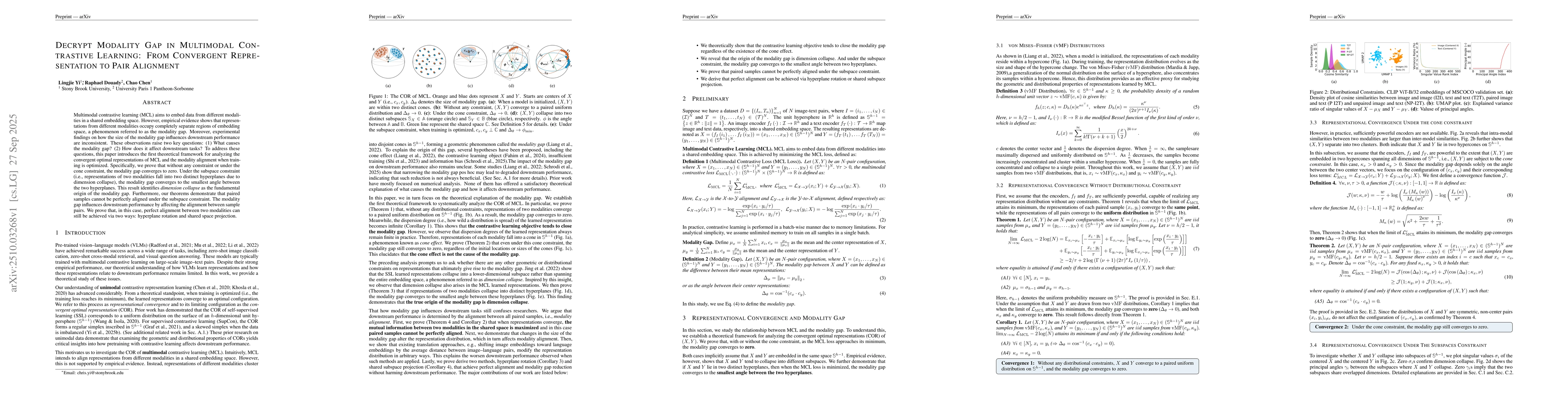 Thumbnail for Decrypt Modality Gap in Multimodal Contrastive Learning: From Convergent
  Representation to Pair Alignment