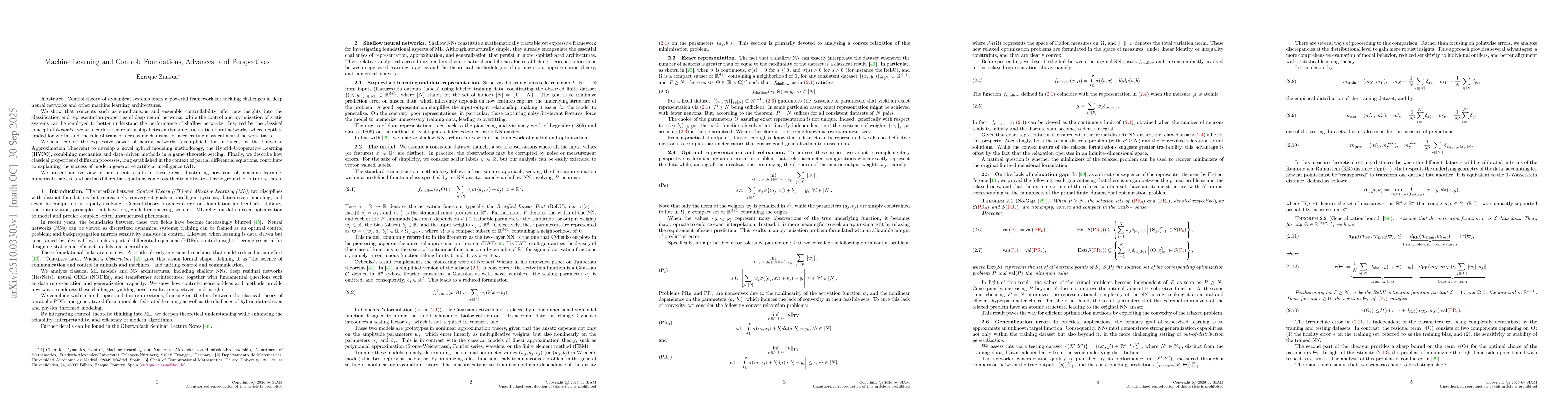 Thumbnail for Machine Learning and Control: Foundations, Advances, and Perspectives