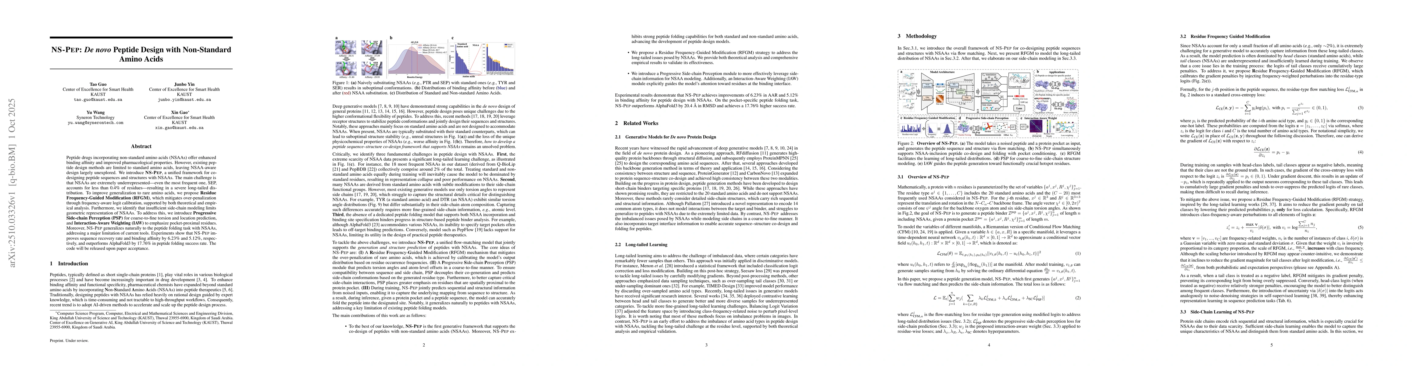Thumbnail for NS-Pep: De novo Peptide Design with Non-Standard Amino Acids