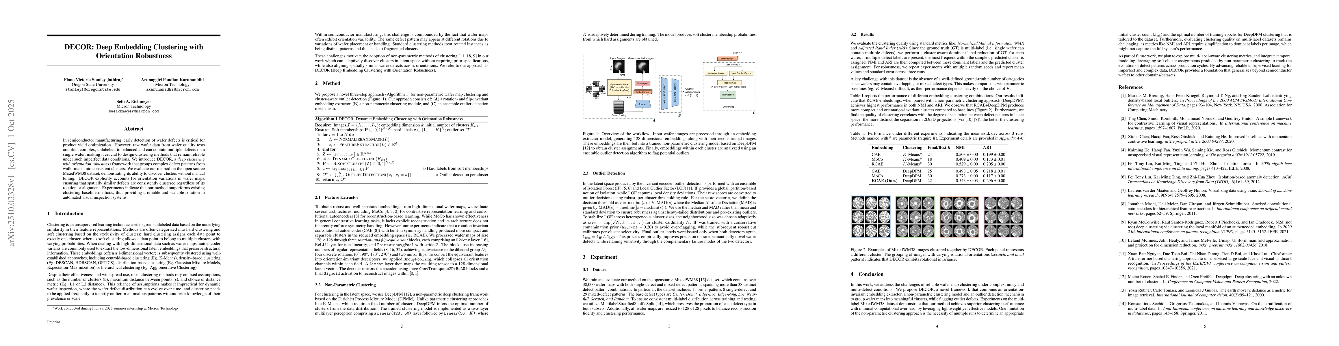 Thumbnail for DECOR: Deep Embedding Clustering with Orientation Robustness