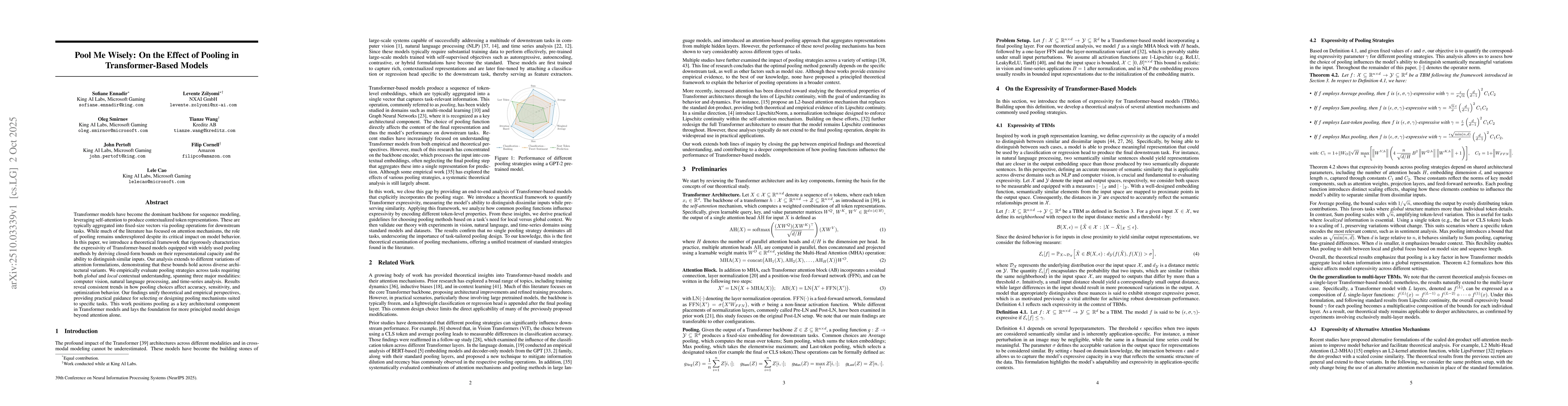 Thumbnail for Pool Me Wisely: On the Effect of Pooling in Transformer-Based Models