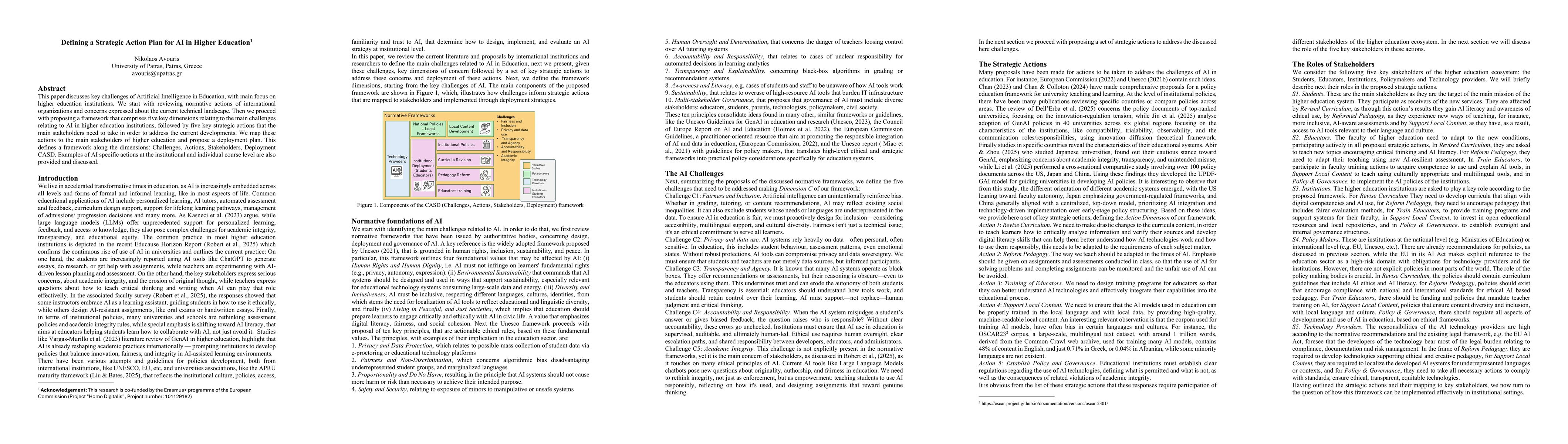 Thumbnail for Defining a Strategic Action Plan for AI in Higher Education