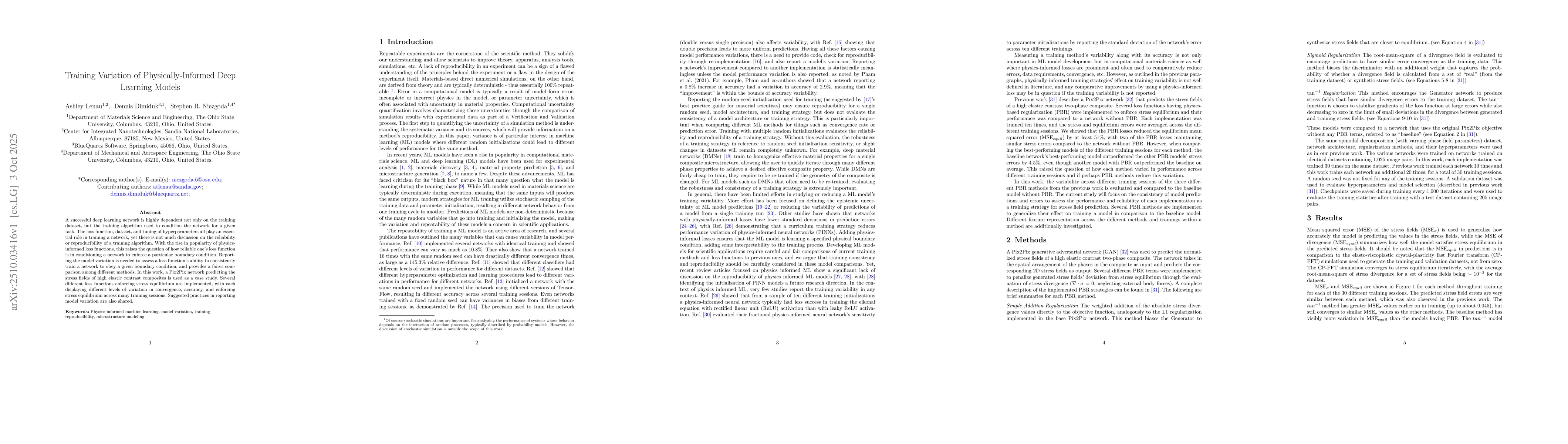 Thumbnail for Training Variation of Physically-Informed Deep Learning Models
