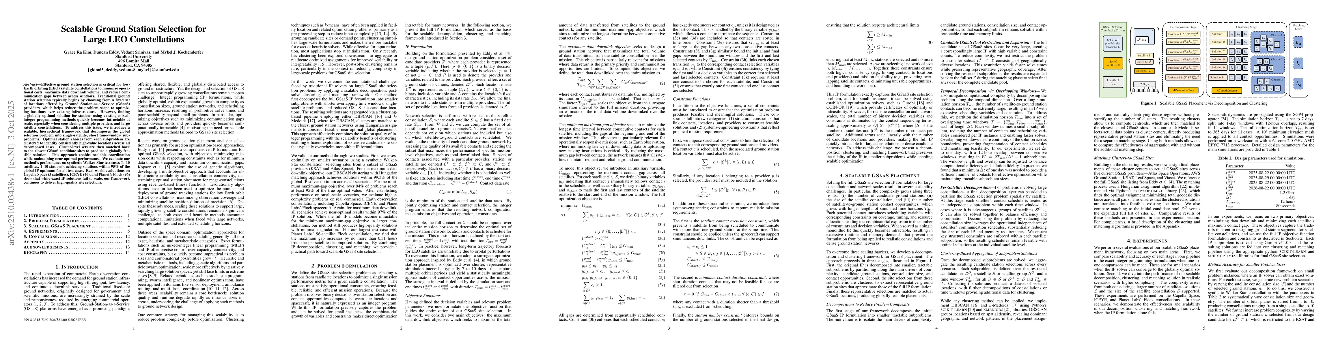 Thumbnail for Scalable Ground Station Selection for Large LEO Constellations