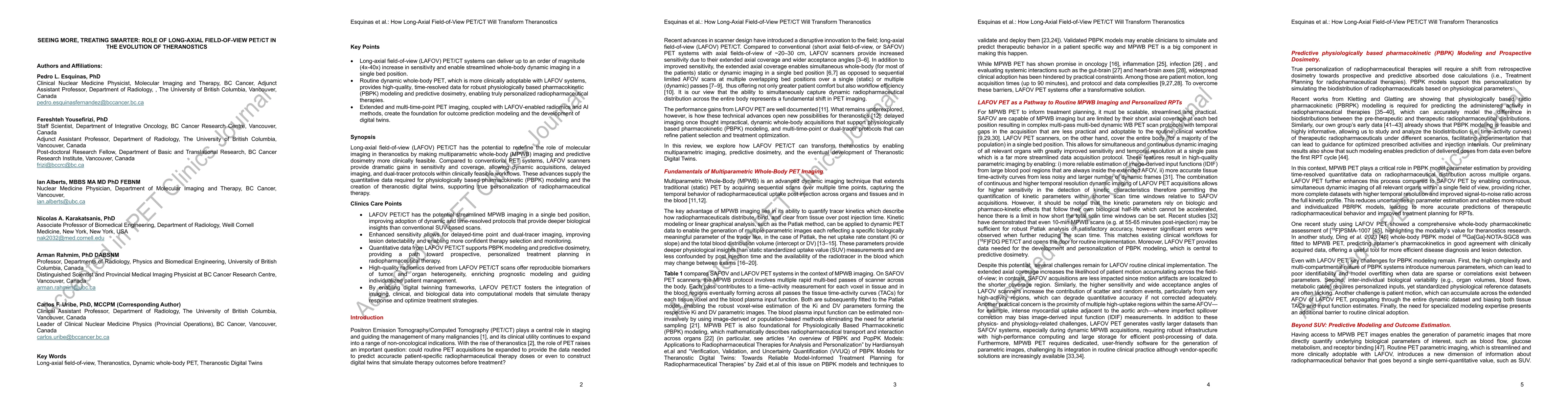 Thumbnail for Seeing More, Treating Smarter: Role of Long-Axial Field-of-View PET-CT
  in The Evolution of Theranostics