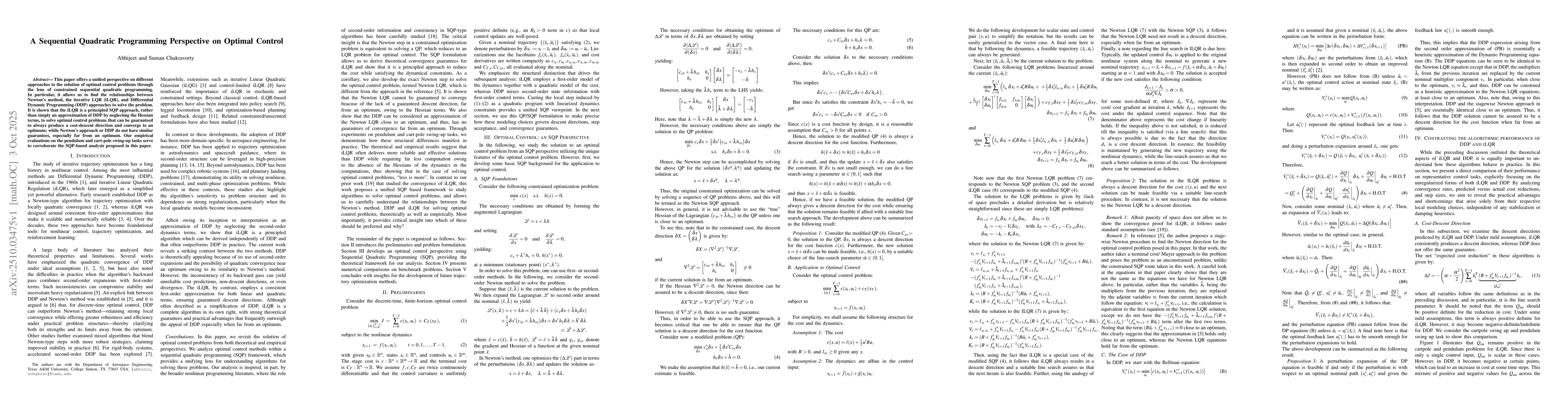 Thumbnail for A Sequential Quadratic Programming Perspective on Optimal Control