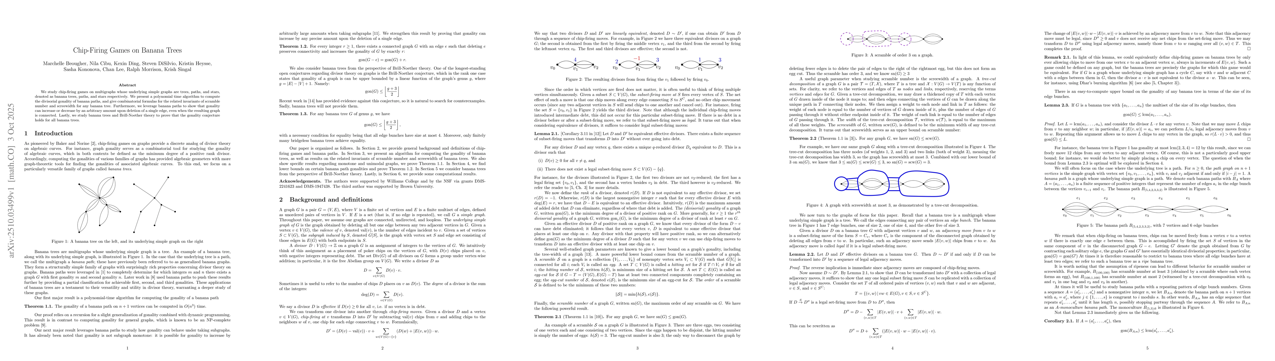 Thumbnail for Chip-Firing Games on Banana Trees