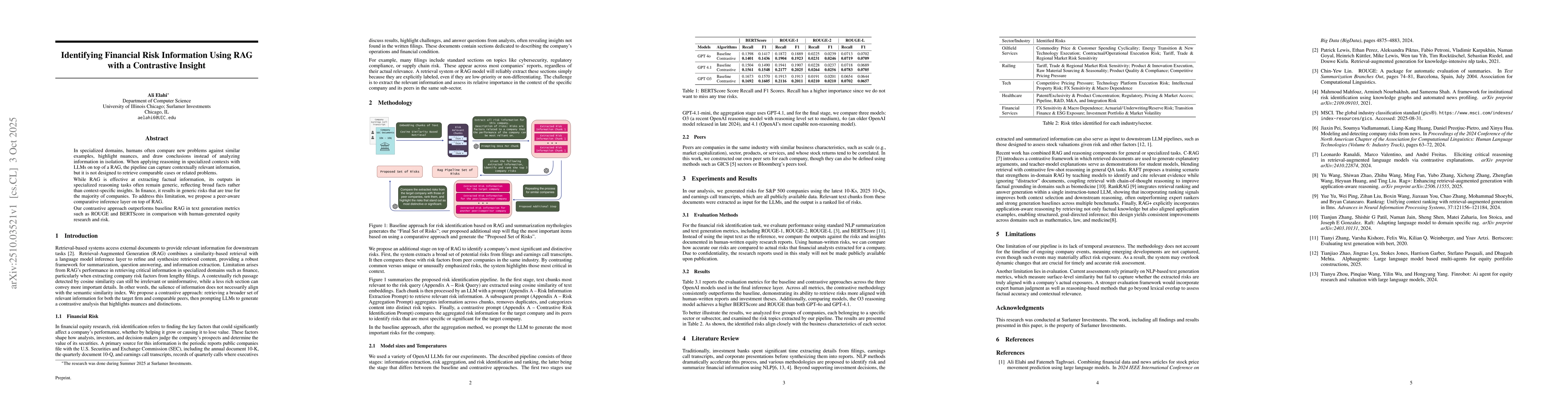 Thumbnail for Identifying Financial Risk Information Using RAG with a Contrastive
  Insight